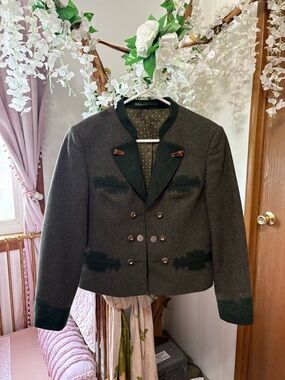Lodenfrey vintage Tailored Dark Green Traditional Trachten Blazer